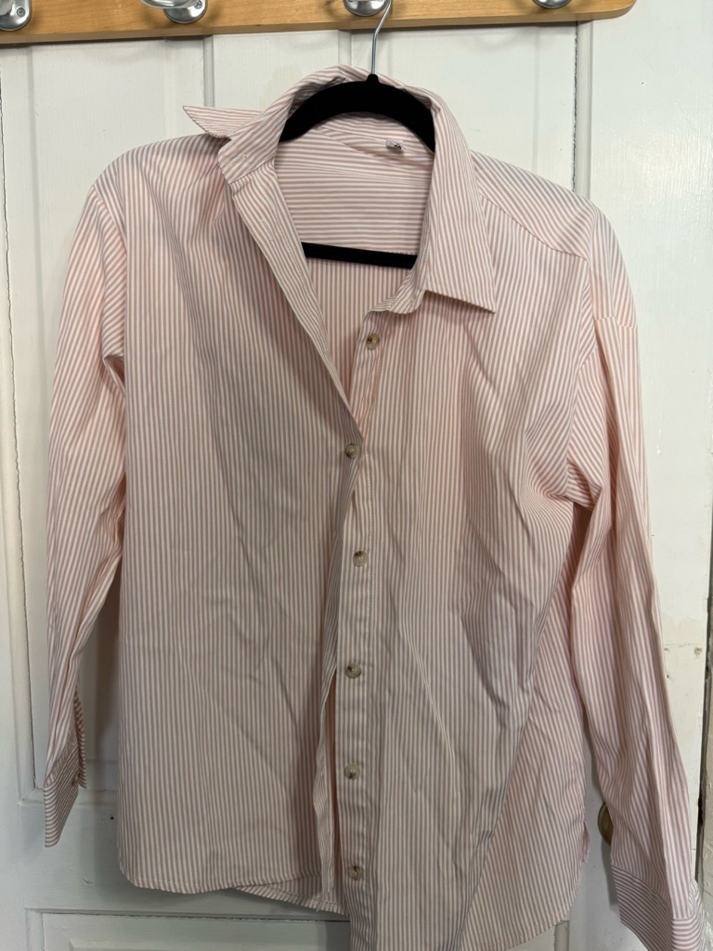 Pink Stripe Button-Up Dress Shirt